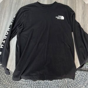 mens the north face long sleeve shirt size medium black